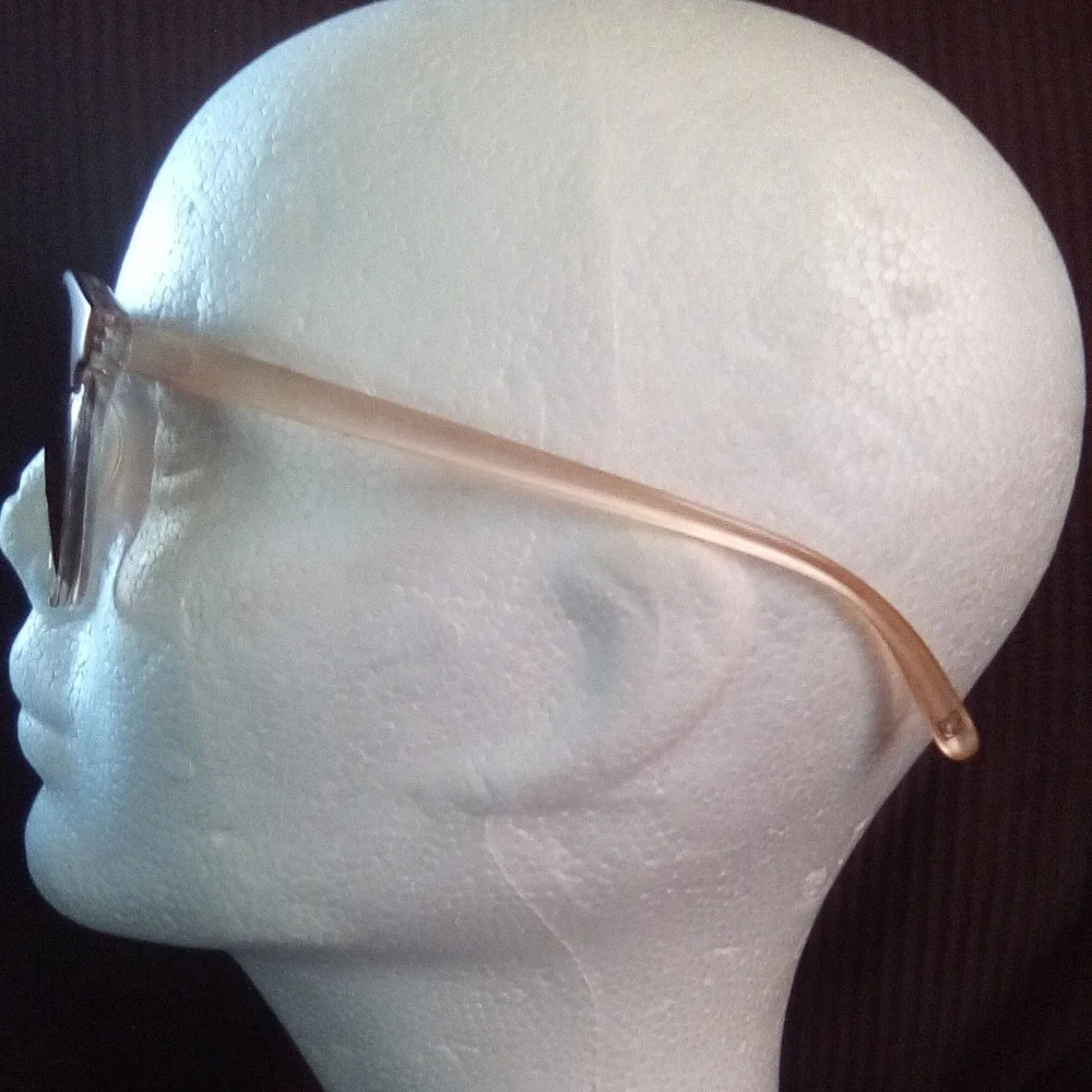 Foster Grant Tatiana SR0223 Round Two Tone Brown Peach Gradient Sunglasses